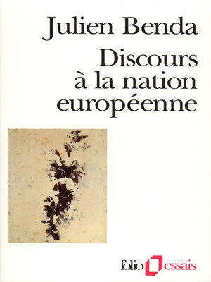 cover image of Discours à la nation européenne
